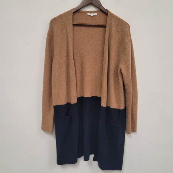 Madewell Womens Kent Colorblock Wool Alpaca Cardigan Size S Coziest Yarn Capsule - Picture 1 of 9